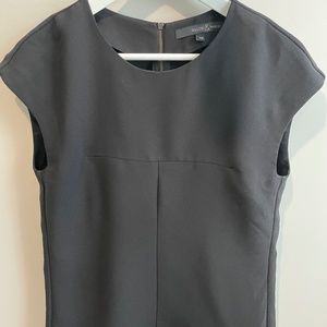 Black structured blouse